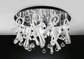 Class Crystal Ceiling Lights Diyas Flush Crystal Fittings